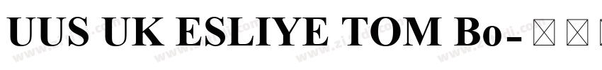 UUS UK ESLIYE TOM Bo字体转换